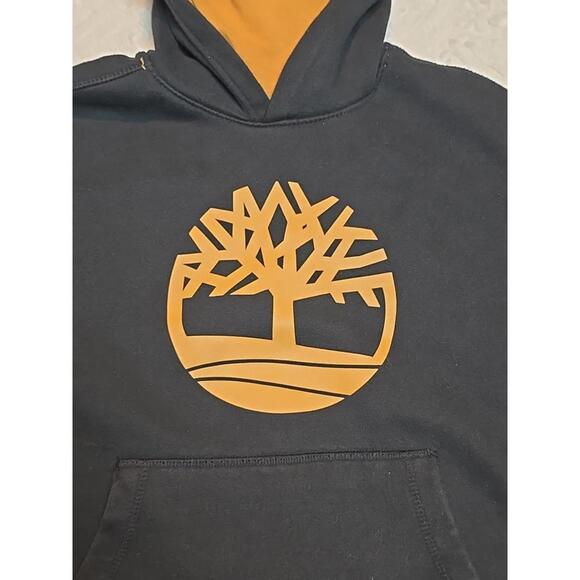 Timberland Men's Core Tree Logo Pullover Hoodie Black  Size S - Picture 3 of 7